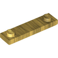 LEGO Pearl Gold Plate, Modified 1 x 4 with 2 Studs with Groove 41740 - 6331739