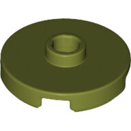 LEGO Olive Green Tile, Round 2 x 2 with Open Stud 18674 - 6280487