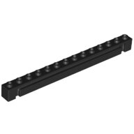LEGO Black Brick, Modified 1 x 14 with Groove 4217 - 6398379