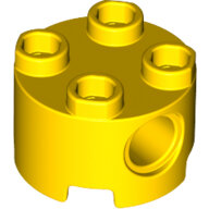 LEGO Yellow Brick, Round 2 x 2 with Pin Holes 17485 - 6102524