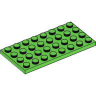 LEGO Bright Green Plate 4 x 8 3035 - 4171973