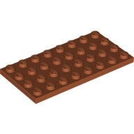 LEGO Dark Orange Plate 4 x 8 3035 - 4535916