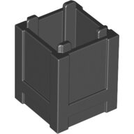 LEGO Black Container, Box 2 x 2 x 2 - Top Opening 61780 - 6346247