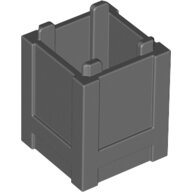 LEGO Dark Bluish Gray Container, Box 2 x 2 x 2 - Top Opening 61780 - 4520307