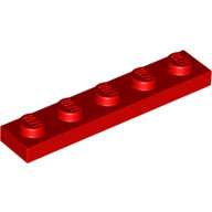 LEGO Red Plate 1 x 5 78329 - 6371582