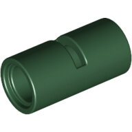 LEGO Dark Green Technic, Pin Connector Round 2L with Slot (Pin Joiner Round) 62462 - 6349342