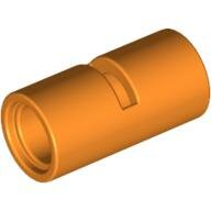 LEGO Orange Technic, Pin Connector Round 2L with Slot (Pin Joiner Round) 62462 - 4538144