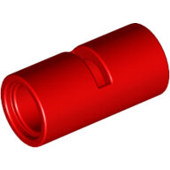 LEGO Red Technic, Pin Connector Round 2L with Slot (Pin Joiner Round) 62462 - 4526984