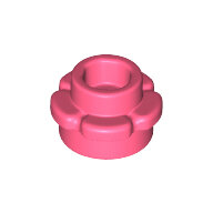 LEGO Coral Plate, Round 1 x 1 with Flower Edge (5 Petals) 24866 - 6295242