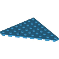 LEGO Dark Azure Wedge, Plate 8 x 8 Cut Corner 30504 - 6227714
