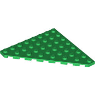 LEGO Green Wedge, Plate 8 x 8 Cut Corner 30504 - 6096714
