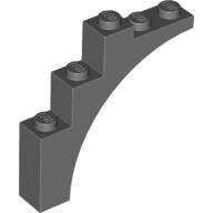 LEGO Dark Bluish Gray Arch 1 x 5 x 4 - Continuous Bow 2339 - 4519929