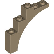 LEGO Dark Tan Arch 1 x 5 x 4 - Continuous Bow 2339 - 6337778
