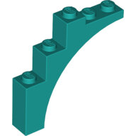 LEGO Dark Turquoise Arch 1 x 5 x 4 - Continuous Bow 2339 - 6290562
