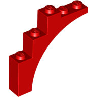 LEGO Red Arch 1 x 5 x 4 - Continuous Bow 2339 - 4185798
