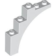 LEGO White Arch 1 x 5 x 4 - Continuous Bow 2339 - 4187360