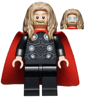 LEGO Minifigure - sh734 - Thor - Long Dark Tan Hair