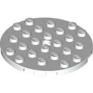 LEGO White Plate, Round 6 x 6 with Hole 11213 - 6109817