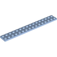 LEGO Bright Light Blue Plate 2 x 16 4282 - 6074915