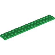 LEGO Green Plate 2 x 16 4282 - 6305835
