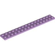 LEGO Lavender Plate 2 x 16 4282 - 6397931