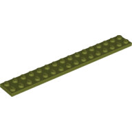 LEGO Olive Green Plate 2 x 16 4282 - 6331218