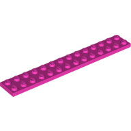 LEGO Dark Pink Plate 2 x 14 91988 - 6054390