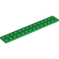 LEGO Green Plate 2 x 14 91988 - 6308884
