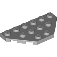 LEGO Light Bluish Gray Wedge, Plate 3 x 6 Cut Corners 2419 - 4211352