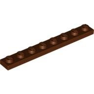 LEGO Reddish Brown Plate 1 x 8 3460 - 4216945