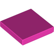 LEGO Dark Pink Tile 2 x 2 with Groove 3068b - 6054406