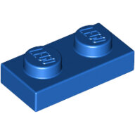 LEGO Blue Plate 1 x 2 3023 - 302323