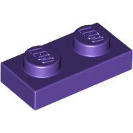 LEGO Dark Purple Plate 1 x 2 3023 - 4655695
