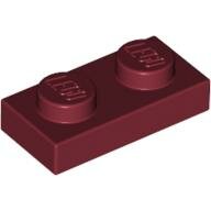 LEGO Dark Red Plate 1 x 2 3023 - 4539097