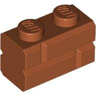 LEGO Dark Orange Brick, Modified 1 x 2 with Masonry Profile 98283 - 6314383
