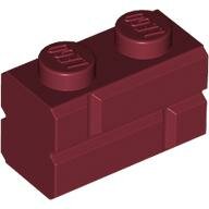LEGO Dark Red Brick, Modified 1 x 2 with Masonry Profile 98283 - 6093908