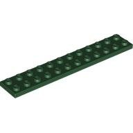 LEGO Dark Green Plate 2 x 12 2445 - 6186824