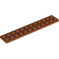 LEGO Dark Orange Plate 2 x 12 2445 - 6351289