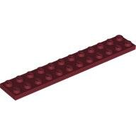LEGO Dark Red Plate 2 x 12 2445 - 4279712
