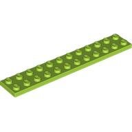LEGO Lime Plate 2 x 12 2445 - 6392867