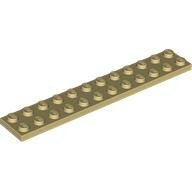 LEGO Tan Plate 2 x 12 2445 - 4526771
