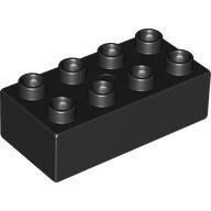 LEGO Black Duplo, Brick 2 x 4 3011 - 301126