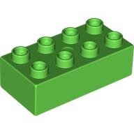 LEGO Bright Green Duplo, Brick 2 x 4 3011 - 4166924