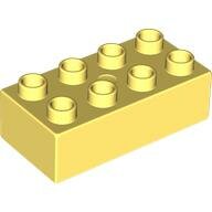 LEGO Bright Light Yellow Duplo, Brick 2 x 4 3011 - 6294939