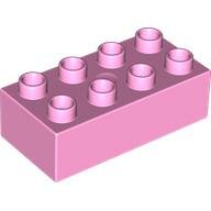 LEGO Bright Pink Duplo, Brick 2 x 4 3011 - 4648224