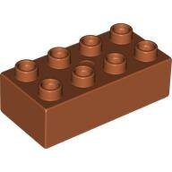 LEGO Dark Orange Duplo, Brick 2 x 4 3011 - 4158386