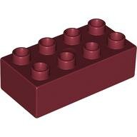 LEGO Dark Red Duplo, Brick 2 x 4 3011 - 4196413