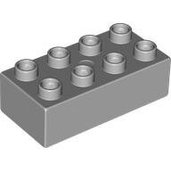 LEGO Light Bluish Gray Duplo, Brick 2 x 4 3011 - 4211754