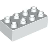 LEGO White Duplo, Brick 2 x 4 3011 - 301101