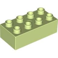 LEGO Yellowish Green Duplo, Brick 2 x 4 3011 - 4648232